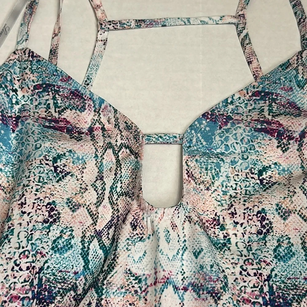 Lovers + Friends Strappy Python Print Silky Tank … - image 5